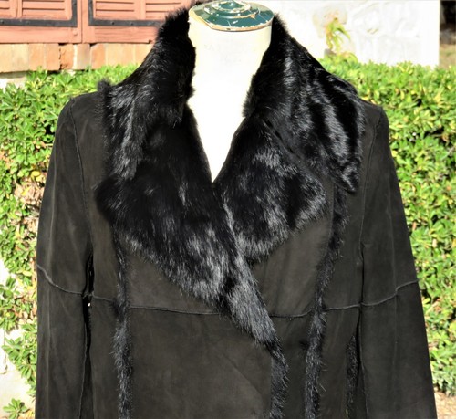 Maxi manteau lapin retourne - maxi,