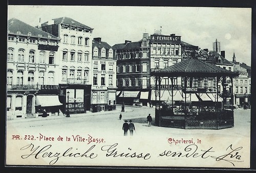 Cpa clair lune charleroi - de,