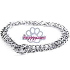 Heavy Duty Double Choker Dog Control , Double Choke chain collar All sizes 