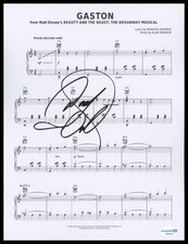 Donny Osmond "Beauty and the Beast" AUTOGRAPH Signed 'Gaston' Sheet Music ACOA