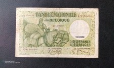 Billet De Banque : 50fr Belge 《 10 Belgas 》Détails Voir Photos Recto Verso 