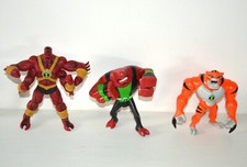 Lot de 3 figurines Action figure BEN 10 BANDAI et CN Cartoon Network 2010 12