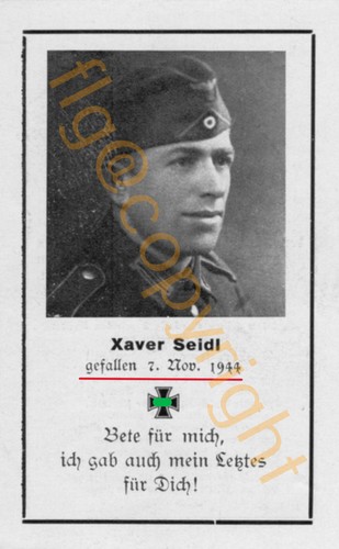 Sterbebild soldat allemand - ,