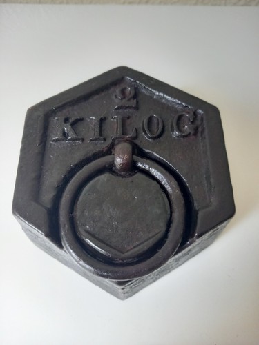 Ancien poids hexagonal - 2, kg
