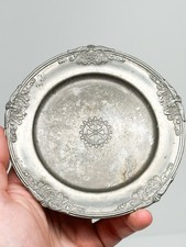 Rotary International Fraternal Vintage Pewter LES POTSTAINIERS HUTOIS Plate