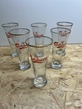 Lot Of 6 Antique Carlsberg Collection Beer Glasses