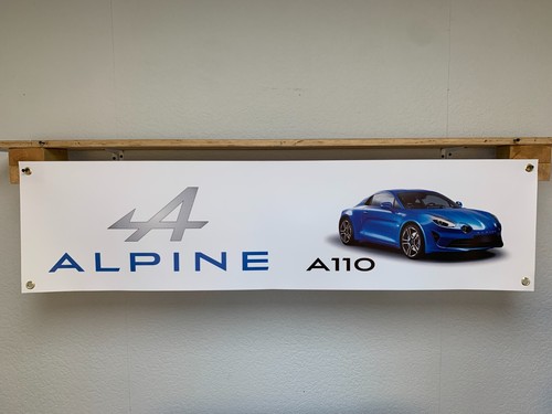 Alpine a110 car banner - alpine,