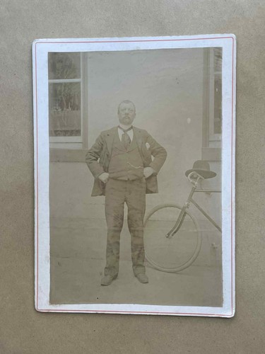 Old small photo laminated - old,