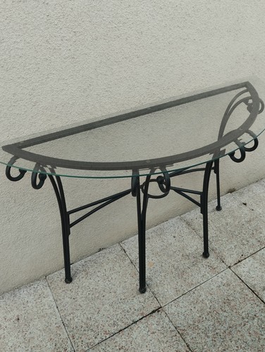 Table demi lune - table,