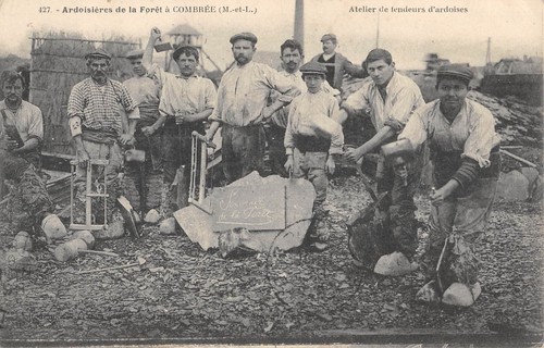 Cpa ardoisieres la foret - cpa, 49