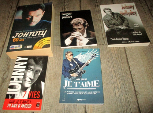 Johnny hallyday lot ouvrages - johnny, hallyday-lot
