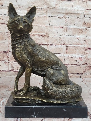 Vintage bronze fox french - vintage,