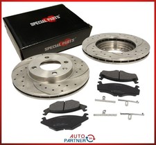 De Frein Avant pour VW Golf 1 Cabriolet Disque de Frein 239mm Perforé Plaquette