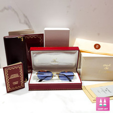 Cartier Ascot Vintage Genuine Sunglasses 53.20.130 Bezel Glasses