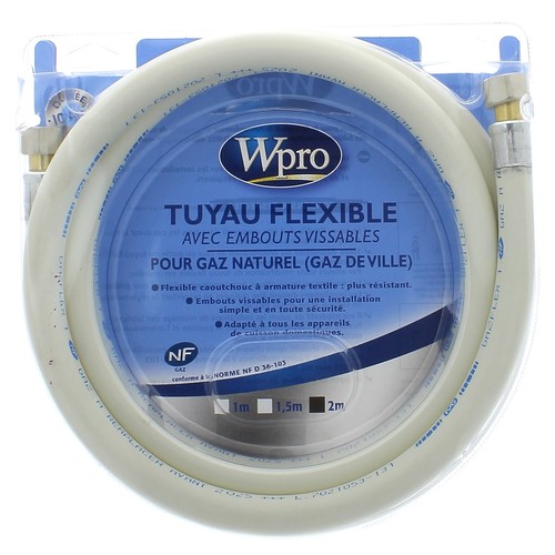 Tuyau gaz naturel 10ans - naturel, 2m