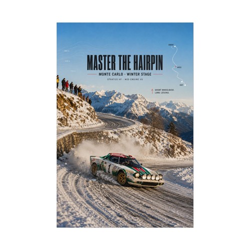 Lancia stratos poster - lancia,