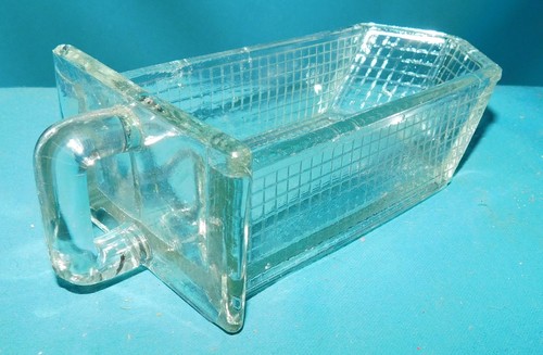 Ancien petit tiroir verre - petit,