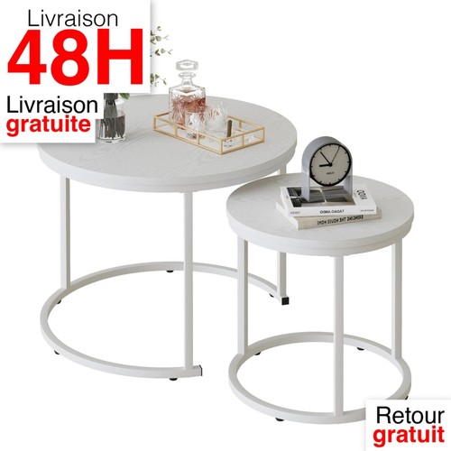 Lot tables basses - 2, rondes
