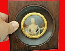 cadre miniature peinture sous verre  .
