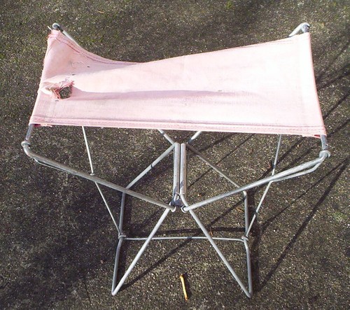 Banc pecheur pliable ancien