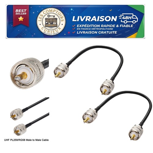 Câble coaxial 259 rg58 uhf - coaxial,