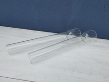 Lot de 2 tubes verres pour