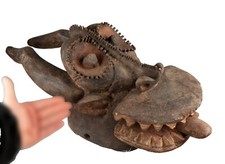 Masque Mambila africain 64 cm Art tribal traditionnel  de 1kg700  # 450