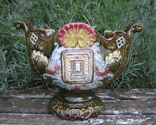 Ancienne Jardinière Barbotine