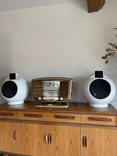 Rare paire enceintes boules - paire,