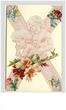 Carte en Relief avec chromo -