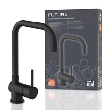 FUTURA Black Sink Faucet with High Spout 360° Swivel Kitchen Faucet...