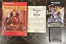 TOWER OF DOOM Mattel Intellivision RARE Game: COMPLETE w/ Manual Insert Cart Box