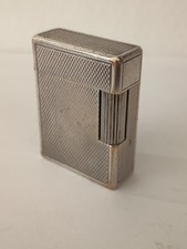 BRIQUET DUPONT PLAQUE ARGENT