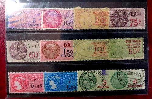 Timbres fiscaux france - de,