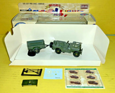 Solido Military-I 6105 Jeep Pare-Cable & Remorque No. 6097 w/ Box - LOOSE