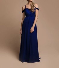 Robe Soiree Longue bleu roi