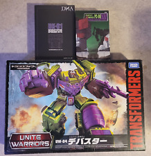 TRANSFORMERS Takara Tomy DEVASTATOR Unite Warriors UW-04 + Upgrades PC-06 DK-01