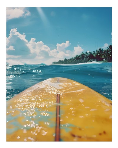 Planche surf océan art - de,