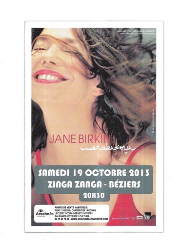 Rare flyer jane birkin - flyer,