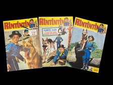 Lot de 3 bandes dessinées RINTINTIN Vintage 63 64 70 91 1975 1977 comics french