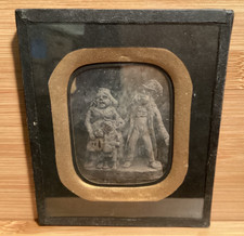 C. 1860s Framed Daguerrotype Of A Family Of Clay Figures