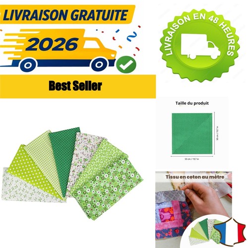 Coupons tissu coton - 7,