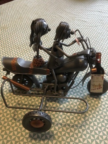 Porte bouteille vin moto - , side