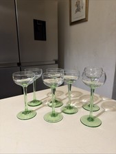 vintage 7 verres à pied à