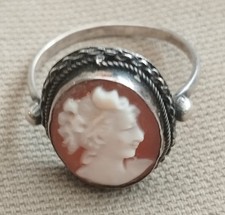 Ancienne Bague CAMÉE Coquille