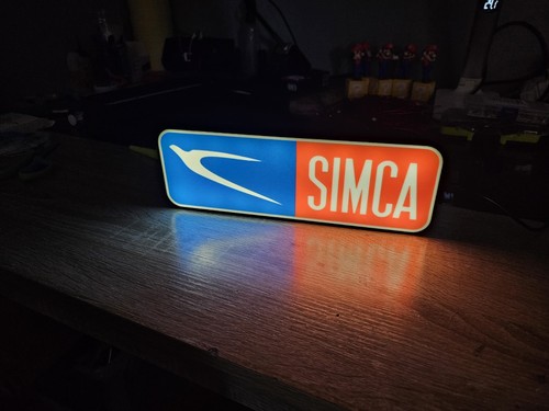 Enseigne simca course lumineux - simca,