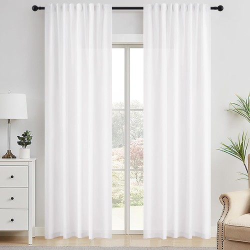 Rideau mrtrees voile blanc - mrtrees, en