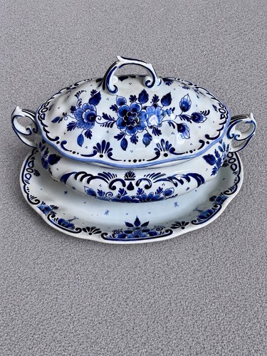 Delft soupière ovale bleu - delft,