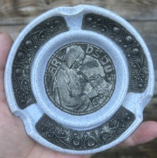 Abbaye de Maredsous Cendrier Ancien Art Deco Bière Belgique Céramique