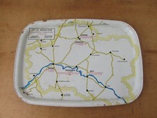 ANTAR ADVERTISING TRAY CANVAS PAINTED OLD MERCIER plate oil canister garage